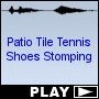 Patio Tile Tennis Shoes Stomping