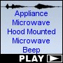 Appliance Microwave Hood Mounted Microwave Beep