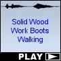 Solid Wood Work Boots Walking