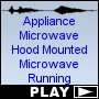 Appliance Microwave Hood Mounted Microwave Running