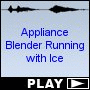 Appliance Blender Running with Ice