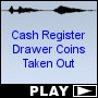 Cash Register Drawer Coins Taken Out
