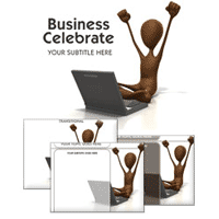 Business celebrate powerpoint template