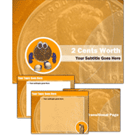 Two cents worth powerpoint template
