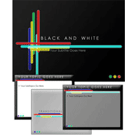 Black and white powerpoint template