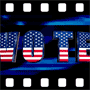 Patriotic reminder to vote in USA