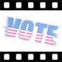 Patriotic reminder to vote in USA