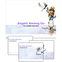 Angels among us powerpoint template