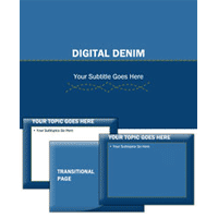Digital denim PowerPoint template