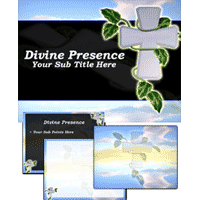 Divine presence PowerPoint template