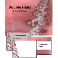 Double helix PowerPoint template