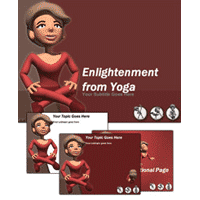Enlightenment from yoga powerpoint template