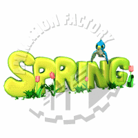 Spring Bird Flower Animation