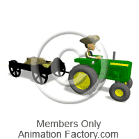 Man driving tractor