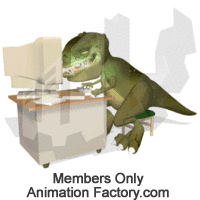 T-Rex on computer