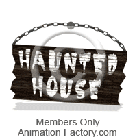 Haunted house sign