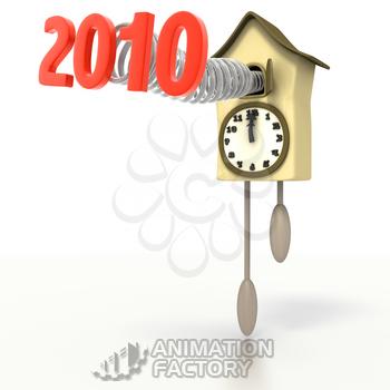 New Year's cuckoo clock 2010
