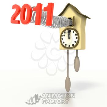 New Year's cuckoo clock 2011