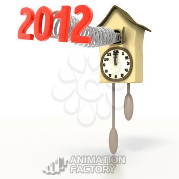 New Year's cuckoo clock 2012