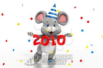 New Year's Eve party mouse 2010