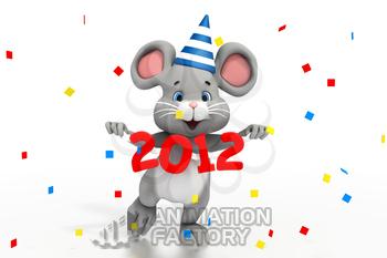 New Year's Eve party mouse 2012