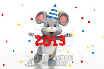 New Year's Eve party mouse 2013