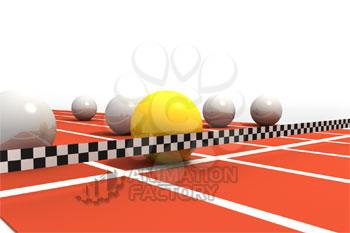 Marbles racing to finish line