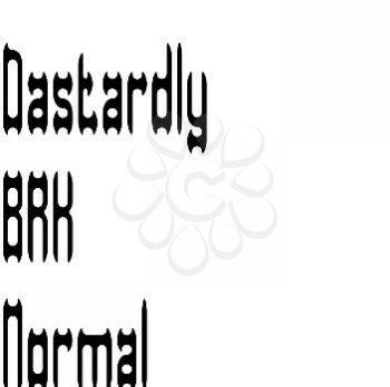 Dastardly Font
