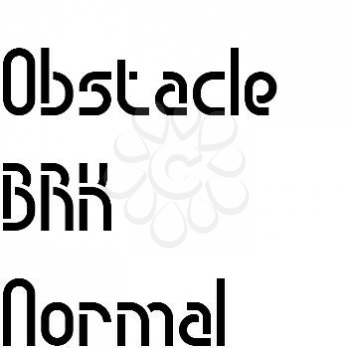Stencil Font