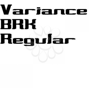 Variance Font