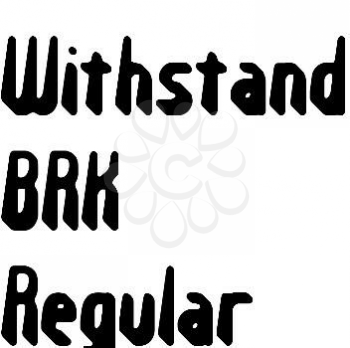 Withstand Font