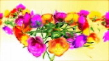 Royalty Free HD Video Clip of Rotating Cut Flowers