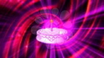 Royalty Free HD Video Clip of a Rotating Birthday Cake
