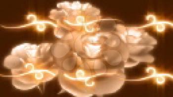 Royalty Free Video of Rotating Rose Petals