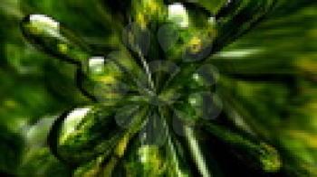 Royalty Free HD Video Clip of an  Abstract Expanding Green Glob