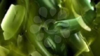 Royalty Free HD Video Clip of Abstract Green Swirls