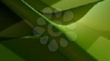 Royalty Free Video of Abstract Green Shapes