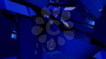 Royalty Free Video of Abstract Dark Blue Crosses