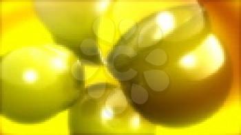 Royalty Free HD Video Clip of Yellow Balls