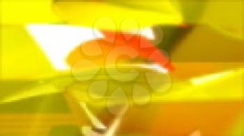 Royalty Free HD Video Clip of Rotating Abstract Yellow and Orange Objects
