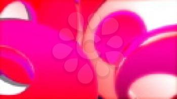 Royalty Free HD Video Clip of Pink and White Ovals