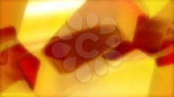 Royalty Free Video of Rotating Red and Yellow Abstract Shapes