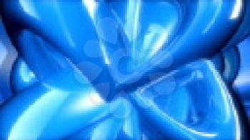 Royalty Free Video of Rotating Blue Abstract Lines
