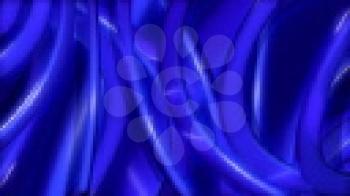Royalty Free Video of Abstract Blue Rotating Tubes