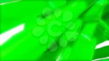 Royalty Free Video of Rotating Green Rectangular Tubes