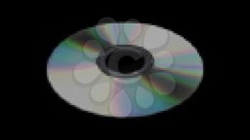 Royalty Free Video of a Spinning Disc