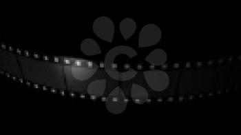 Royalty Free Video of a Moving Filmstrip