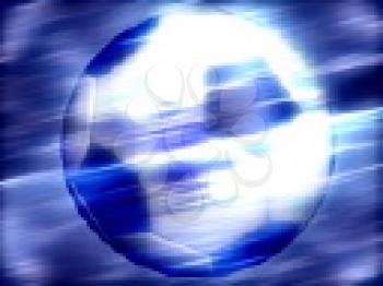 Royalty Free Video of an Abstract Soccer Ball