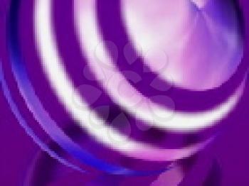 Royalty Free Video of an Abstract Purple Ball