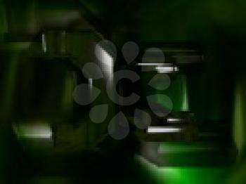 Royalty Free Video of an Abstract Green Design With Two Cs